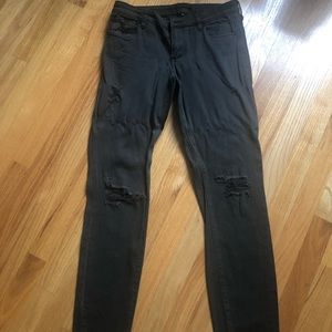 Ripped STS Blue jeans in army green